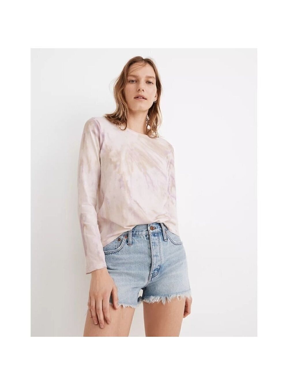 Nwt Madewell | Northside Long-Sleeve Vintage Tie-Dye Tee
